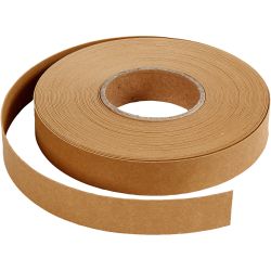 Bandes de tressage, L : 15 mm, ép. 0,55 mm, brun clair, 9.50 m/ 1 rouleau