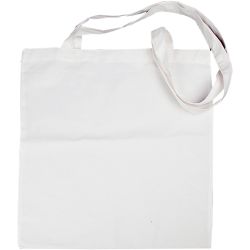 Sac à provisions, dim. 38x42 cm, 130 gr, blanc, 1 pièce