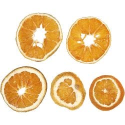 Tranches d'orange séchées