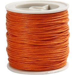 Ficelle de coton, ép. 1 mm, orange, 40 m/ 1 rouleau