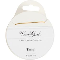 Fil, &eacute;p. 0,5 mm, or, 10 m/ 1 rouleau