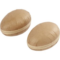 Oeufs en deux parties, L : 12 cm, 2 pièces/ 1 Pq.