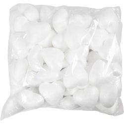 Coeurs en polystyrène