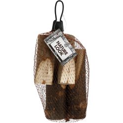 Bouts de bois décoratifs coupés en biais