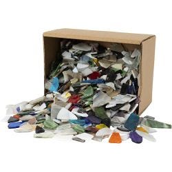 Mosaïques, dim. 8-20 mm, ép. 2-3 mm, Le contenu peut varier , ass. de couleurs, 2 kg/ 1 Pq.