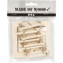 Trappe d'accès au grenier et échelle de corde