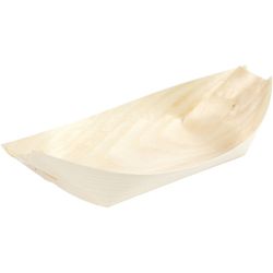 Coupelles en bois allongées