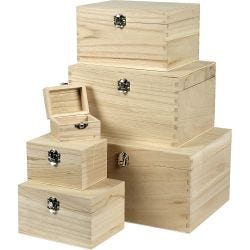 Set de boîtes en bois