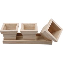 Mini-jardinière en bois