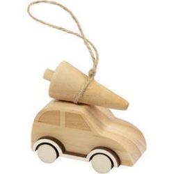 Voiture avec arbre de Noël
