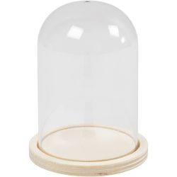 Cloche sur pied en bois