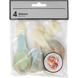 Ballons avec confettis