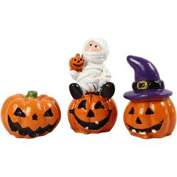 Petites figurines, H : 1,5-3,5 cm, L : 2 cm, 3 pièces/ 1 Pq.