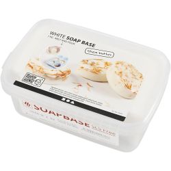 Base de Savon Blanche au Beurre de Karité, blanc, 1 kg