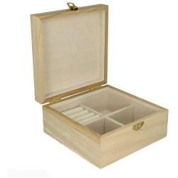 Boîte à bijoux en bois à décorer