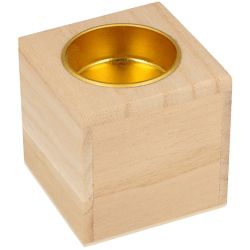Bougeoirs en bois à décorer