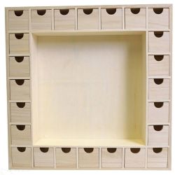 Calendrier de l'avent en bois à décorer