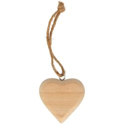 Coeurs en bois à suspendre