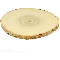 Rondelle de bois décorative