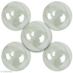 Boule plastique Transparente pour contact alimentaire