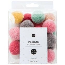 Assortiment de pompons ronds