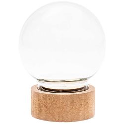 Cloche en verre avec socle