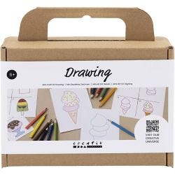 Mini Kit DIY Dessin, Gourmandises, 1 Pq.