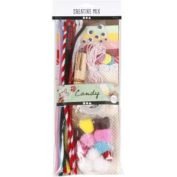 Assortiment de matériel créatif, Sucreries, 1 Pq.