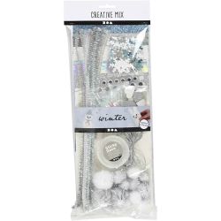 Assortiment de matériel créatif, Hiver, 1 Pq.