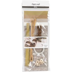 Mélange créatif, découpage papier, naturel, 1 Pq.
