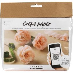Mini Kit DIY Papier Crépon, Œillets, Crêpé à 180%, 105 gr, 1 Pq.