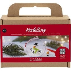 Mini Kit DIY Modelage, Bonhomme de neige, 1 Pq.
