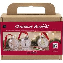 Mini Kit DIY Boules de Noël, Dessins, 1 Pq.