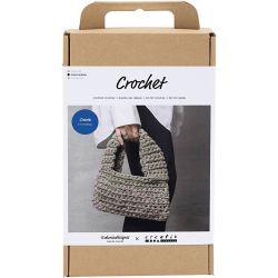 Kit DIY Crochet, Sac épais, vert olive, 1 Pq.