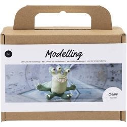 Mini Kit DIY Modelage, Monstre Lulu, vert clair, vert foncé, 1 Pq.