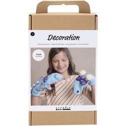 Kit DIY Décoration, Monstre chaussette, ass. de couleurs, 1 Pq.