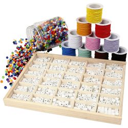 Kit DIY Groupe Lettre Perles sur Bracelet