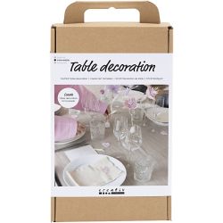 Kit DIY Décoration de Table, couleurs pastel, 1 Pq.