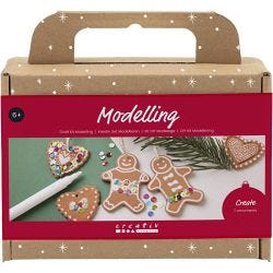 Kit DIY Modelage, Petites figurines de gâteau, brun moyen, 1 Pq.