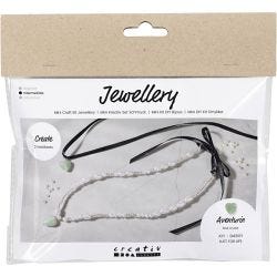 Mini Kit DIY Bijoux, Cœur d’aventurine, transparent, 1 Pq.