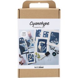 Kit DIY Cyanotypie, bleu, 1 Pq.