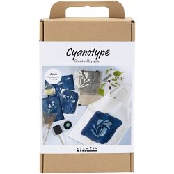Kit DIY Cyanotypie, Textile, bleu, 1 Pq.