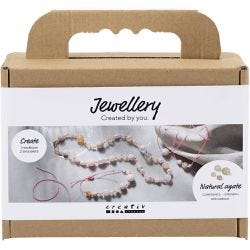 Mini Kit DIY Bijoux, Collier et bracelet, rose, 1 Pq.