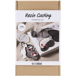Kit DIY Moulage de Résine, Conque, noir, blanc, 1 Pq.
