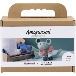Kit DIY Amigurumi, Souris, mint, 1 Pq.