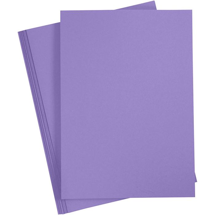 Papier cartonné, A3, feuille 297x420 mm, 180 gr, violet foncé, 20 flles/ 1 Pq.