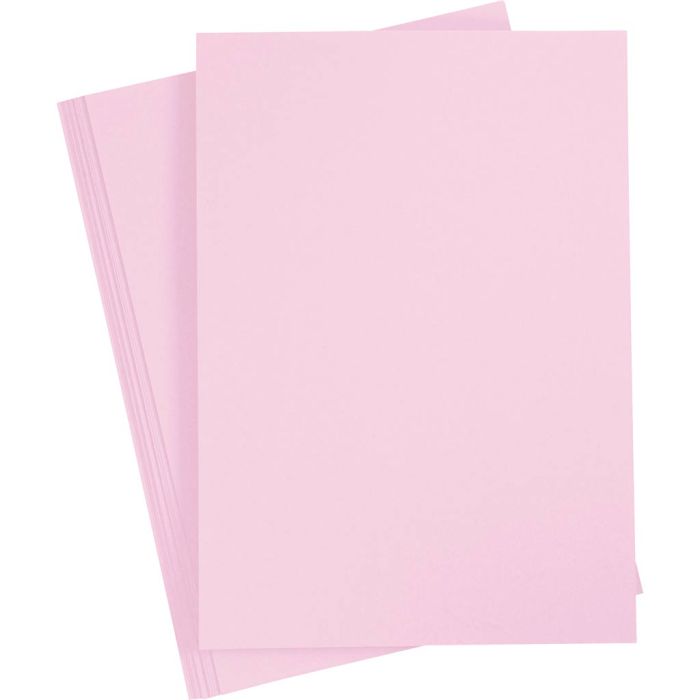 Papier cartonné, A6, 180 gr, rose, 25 flles/ 1 Pq.
