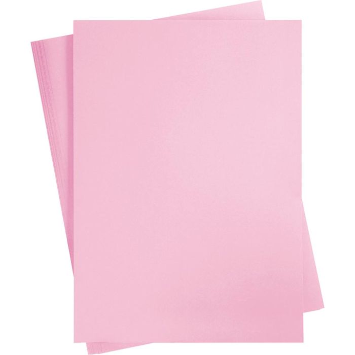 Papier cartonné, A4, 270 gr, rose, 10 flles/ 1 Pq.