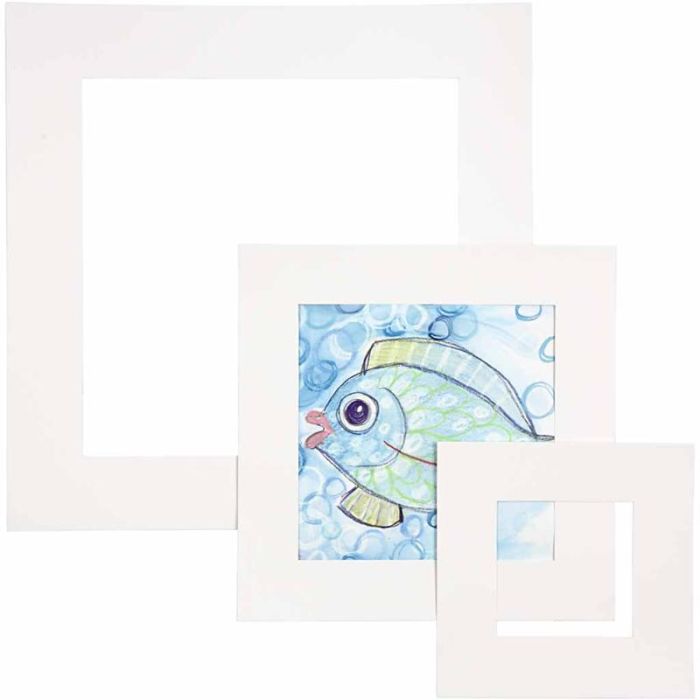 Passe-partout, ép. 0,4 mm, 270 gr, blanc, 75 pièces/ 1 Pq.