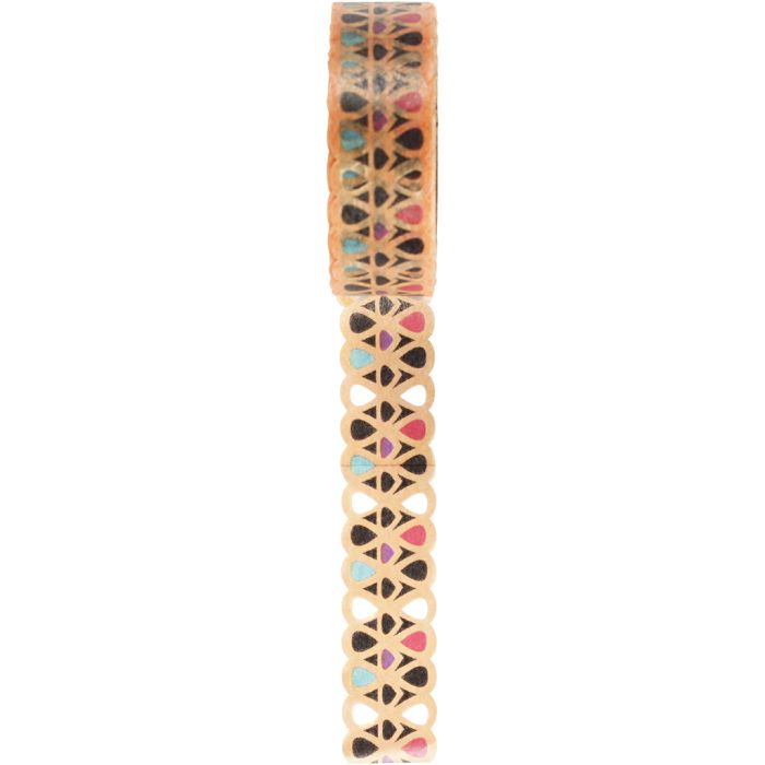 Ruban adhésif Washi Tape dentelle, L : 15 mm, 5 m/ 1 rouleau